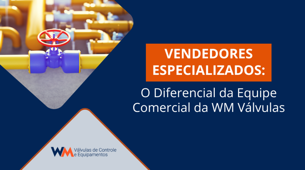 Conheça o diferencial dos vendedores especializados da WM Válvulas e entenda como o atendimento técnico consultivo garante especificações corretas e soluções eficientes.