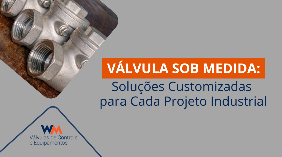 Conheça as válvulas sob medida da WM Válvulas e saiba como soluções customizadas aumentam eficiência, segurança e desempenho em projetos industriais.